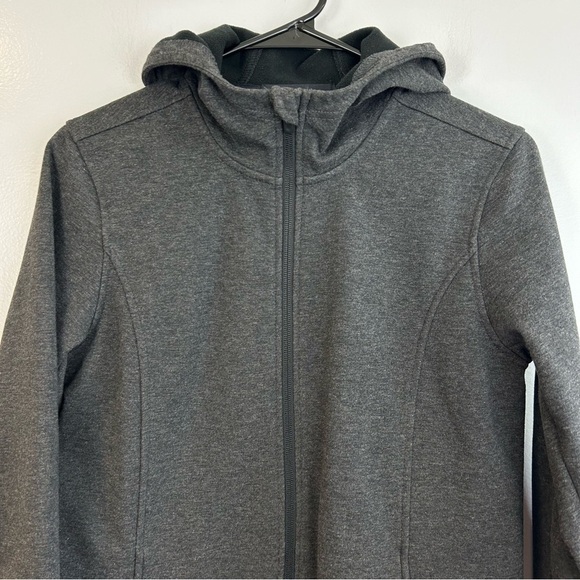 Lands End SoftShell Hooded Grey Jacket Size XS - Picture 2 of 12